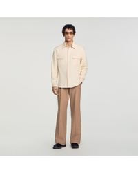 Sandro - Cotton Flannel Shirt - Lyst