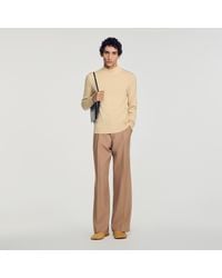 Sandro - Wool Jumper With Standing Collar - Lyst