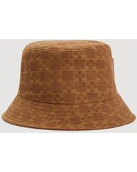 Sandro - Denim Bucket Hat With Patch - Lyst