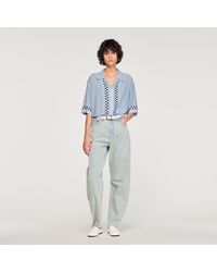Sandro - Heart Motif Flowing Shirt - Lyst