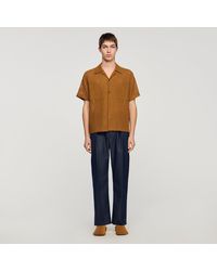 Sandro - Openwork Mesh Shirt - Lyst