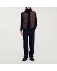 Sandro - Sleeveless Down Jacket - Lyst