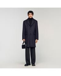 Sandro - Wool And Cashmere Coat - Lyst