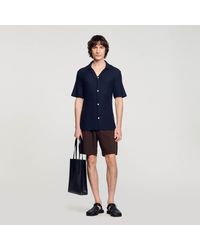 Sandro - Shark Collar Shirt - Lyst