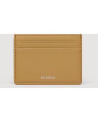 Sandro - Leather Logo Card Holder - Lyst