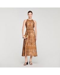 Sandro - Bandana-Print Maxi Dress - Lyst