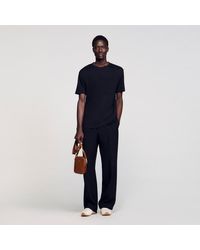 Sandro - Certified Linen T-Shirt - Lyst