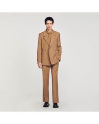 Sandro - Double-Breasted Suit Jacket - Lyst
