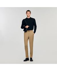 Sandro - Elasticated Straight-Leg Trousers - Lyst