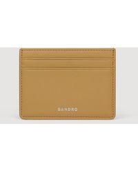 Sandro - Leather Logo Card Holder - Lyst