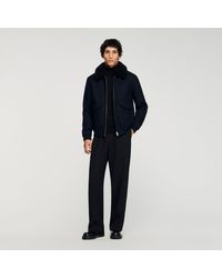 Sandro - Wool Aviator Jacket - Lyst