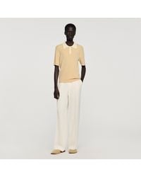 Sandro - Two-Tone Polo Shirt - Lyst