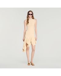 Sandro - Asymmetric Knit Dress - Lyst