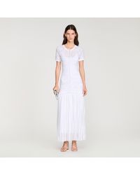 Sandro - Beaded Knit Maxi Dress - Lyst