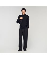 Sandro - Pull en laine à col montant - Lyst