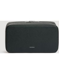 Sandro - Reconstituted Leather Toilet Bag - Lyst