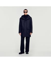 Sandro - Wool And Cashmere Parka - Lyst