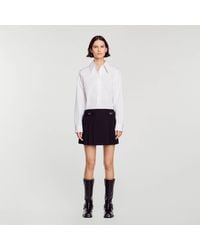 Sandro - Rebeca Pleated Mini Skirt - Lyst
