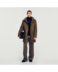 Sandro - Wool And Cashmere Parka - Lyst