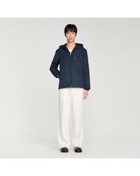 Sandro - Nylon Windbreaker - Lyst