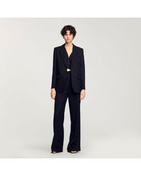 Sandro - Sequinned Suit Jacket - Lyst