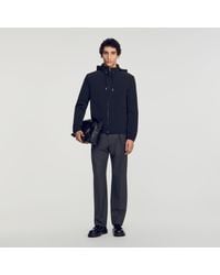 Sandro - Hooded Zip-Up Jacket - Lyst