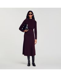 Sandro - In-1 Knit Maxi Dress - Lyst