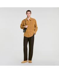 Sandro - Shirt With Velvet Flocking - Lyst