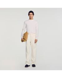 Sandro - Baggy Contrast Jeans - Lyst