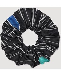 Sandro - Striped Silk Scrunchie - Lyst