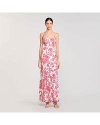 Sandro - Floral Print Maxi Dress - Lyst