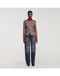 Sandro - Faded Barrel Jeans - Lyst