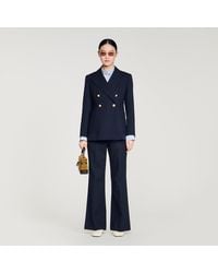 Sandro - Slim-Fit Wool Suit Jacket - Lyst