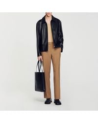 Sandro - Lambskin Jacket - Lyst