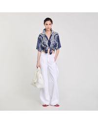 Sandro - Bandana Print Shirt - Lyst