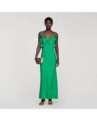 Sandro - Maxi Dress With Straps - Lyst