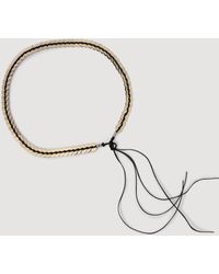 Sandro - Jewellery Belt With Leather Tie - Lyst
