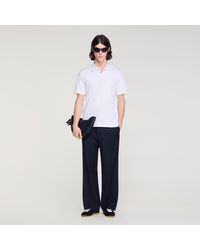Sandro - Logo Polo Shirt - Lyst