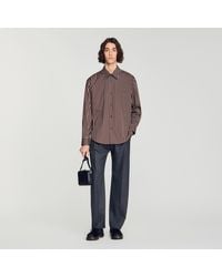 Sandro - Striped Cotton Shirt - Lyst