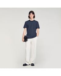Sandro - Striped T-Shirt - Lyst