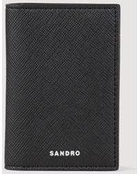 Sandro - Reconstituted Leather Leather Wallet - Lyst