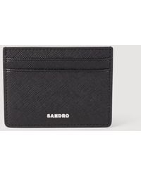 Sandro - Reconstituted Leather Cardholder - Lyst