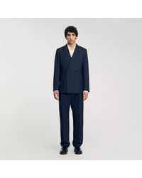 Sandro - Double-Breasted Suit Jacket - Lyst