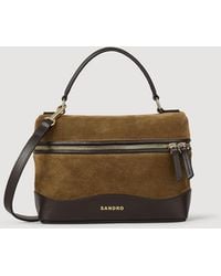 Sandro - Tangolino Leather And Suede Vanity - Lyst