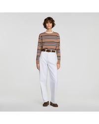 Sandro - Layered Effect Striped Sweater - Lyst