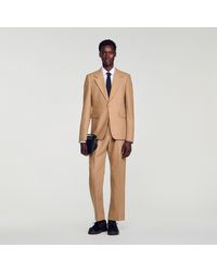 Sandro - Loose Wool Suit Jacket - Lyst