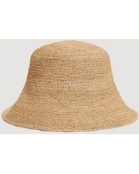 Sandro - Crochet Raffia Bucket Hat - Lyst