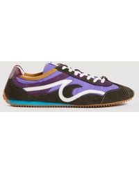 Sandro - Mixed-Material Light Wave Trainers - Lyst
