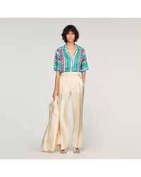 Sandro - Flower Print Shirt - Lyst