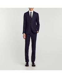 Sandro - Virgin Wool Suit Jacket - Lyst